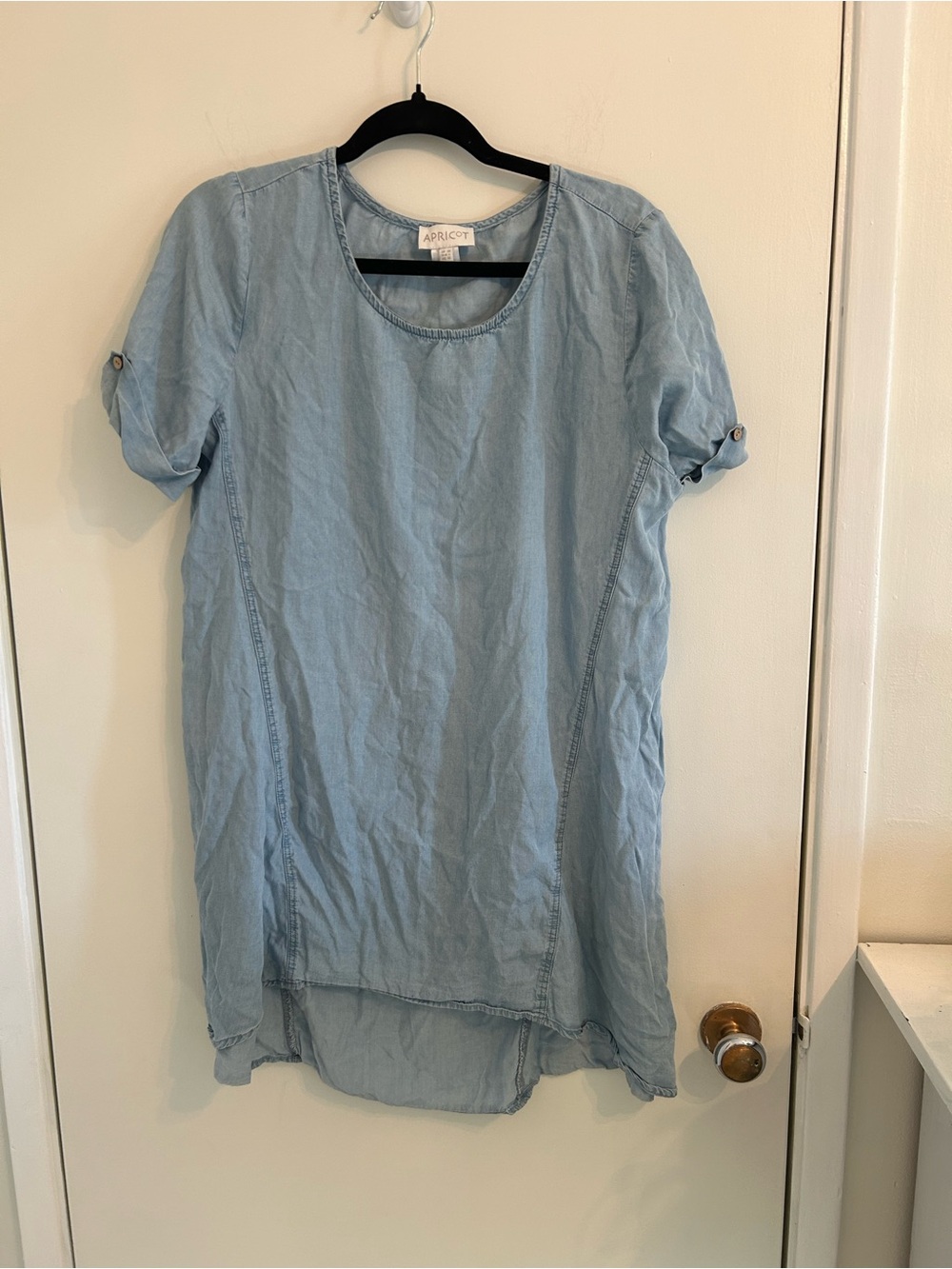 APRICOT Pale Blue Short Sleeve Tunic Dress